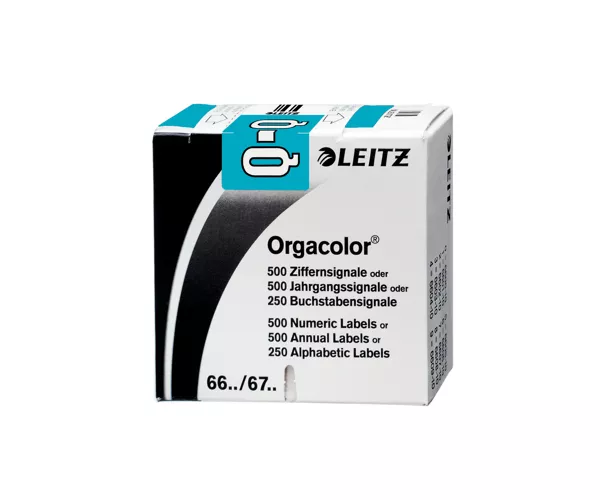 Leitz Orgacolor selbstklebendes Etikett Abgerundetes Rechteck Blau