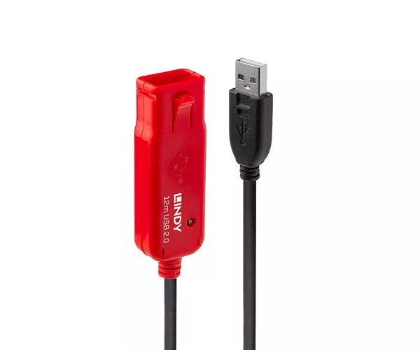 Lindy 42782 USB Kabel USB 2.0 12 m USB A Schwarz