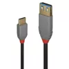 Lindy 36895 USB Kabel USB 3.2 Gen 2 (3.1 Gen 2) 0,15 m USB C USB A Schwarz