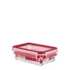 EMSA Clip & Close Glas Rechteckig Box 0,7 l Rot, Transparent 1 Stück(e)