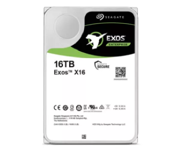 Seagate Exos X16 Interne Festplatte 16 TB 7200 RPM 256 MB 3.5 Serial ATA III