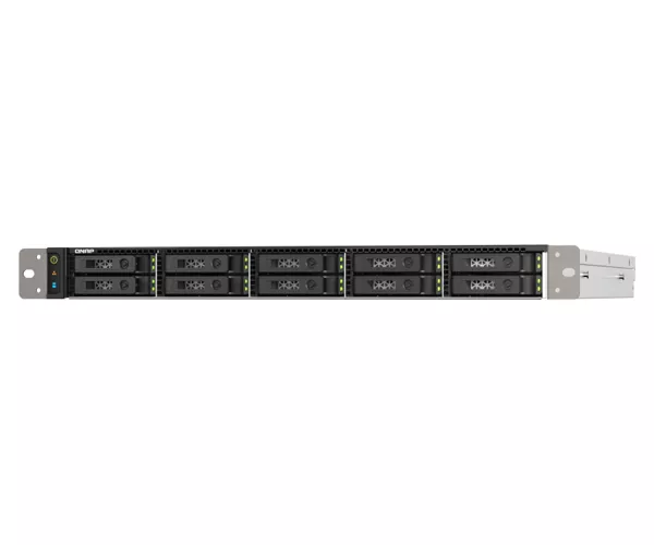 QNAP TS-h1090FU NAS Rack (1U) EPYC 7232P 64 GB DDR4 QuTS hero Schwarz, Grau