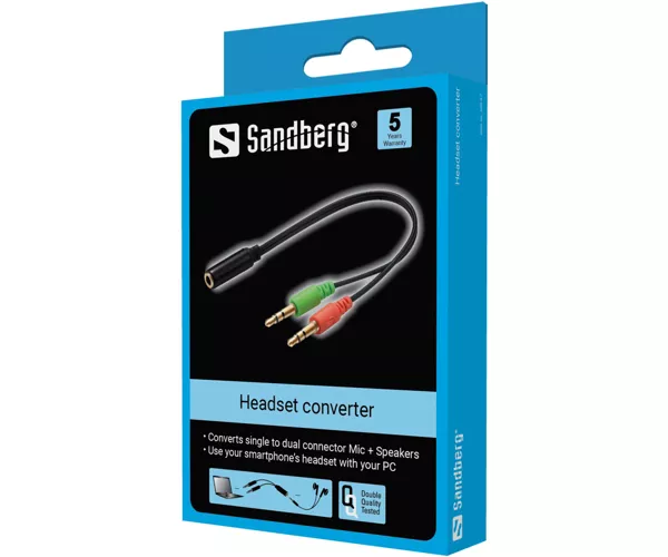 Sandberg Headset converter(mobile) > PC
