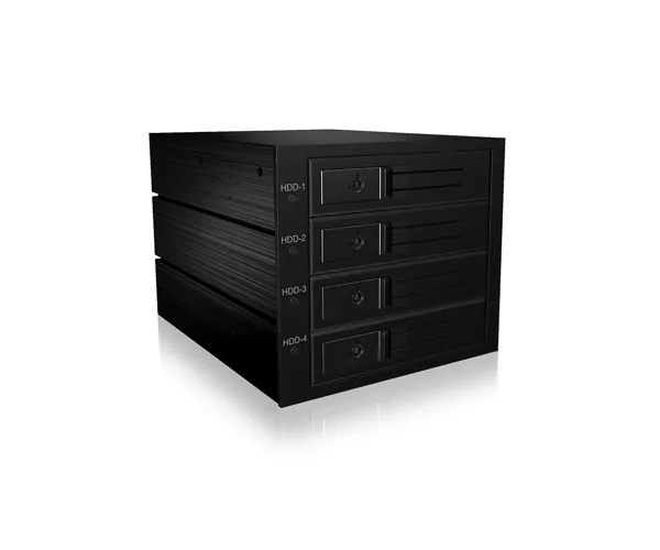 ICY BOX IB-564SSK 3x 5,25 Speicherlaufwerkbehälter Schwarz