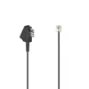 Hama 00201105 telephone cable 10 m Black