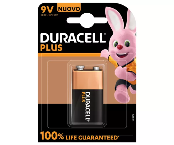 Duracell Plus 100 Einwegbatterie 9V Alkali