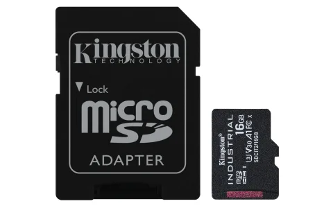 16GB microSDHC Industrial C10 A1 pSLC Card + SD Adapter
