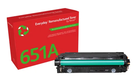 Everyday Schwarz Toner von Xerox, kompatibel mit HP 651A/ 650A/