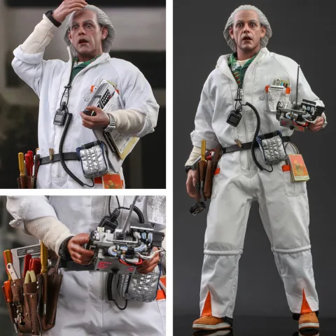 Zurück in die Zukunft Dr Emmett Brown Hot Toys MMS609 1/6 Figur