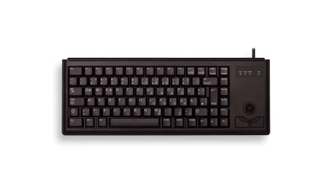 CHERRY G84-4400 TRACKBALL Kabelgebundene Tastatur, PS2, Schwarz (QWERTZ - DE)