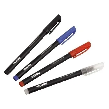 Hama CD/DVD, 4 parts set, Black, Red, Blue + Erasing Pen marker
