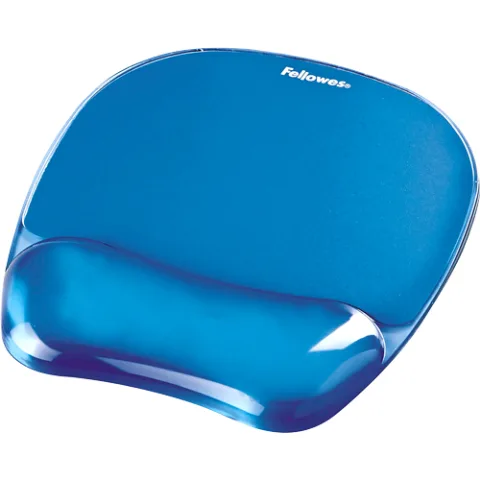Fellowes Mouse Mat Wrist Support - Crystals Gel Mouse Pad with