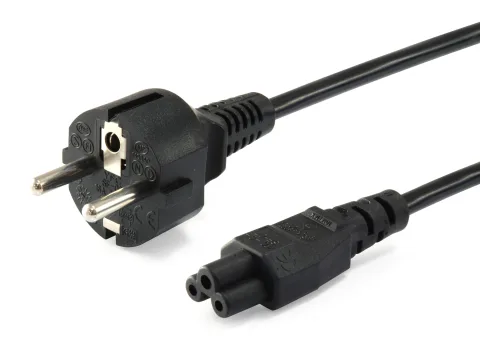 Equip 112151 Stromkabel Schwarz 3 m Netzstecker Typ F C5-Koppler
