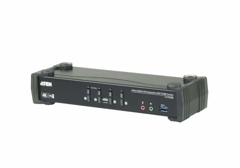 4-Port USB 3.0 4K DisplayPort MST KVMP Switch