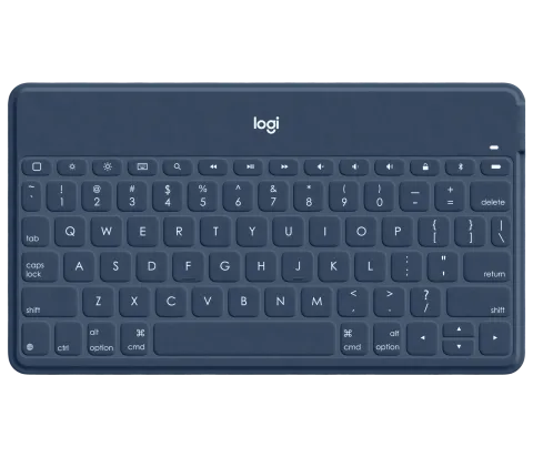 Logitech Keys-To-Go Deutsch Bluetooth Blau