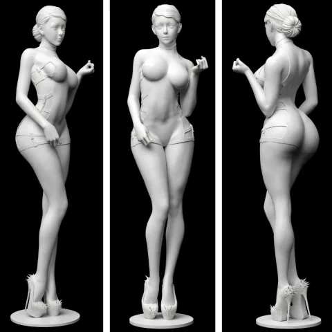 Enjoy in White Cindy SPACEart SPAEJW008 Statue