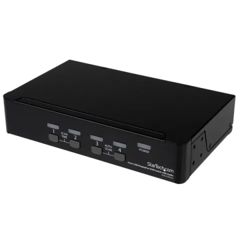StarTech.com 4 Port DisplayPort USB KVM Switch mit Audio