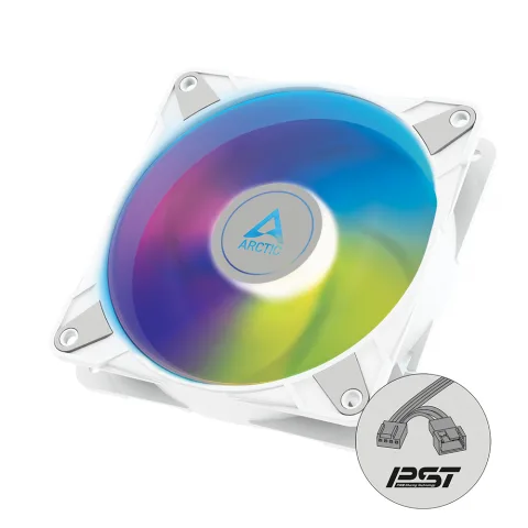 P14 PWM PST A-RGB - Semi-passive 140 mm case fan with digital A-RGB in white