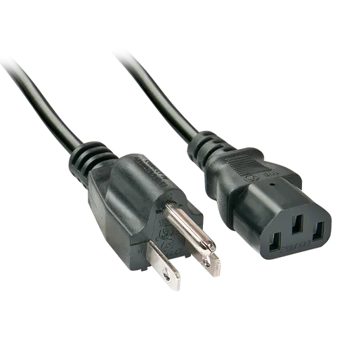 Lindy 30338 Stromkabel Schwarz 2 m C13-Koppler