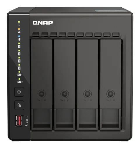 QNAP TS-453E NAS Tower Intel Celeron J6412 8 GB 0 TB QNAP QTS Black