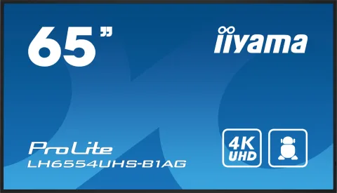 iiyama LH6554UHS-B1AG Signage Display Digital signage flat panel, 4K