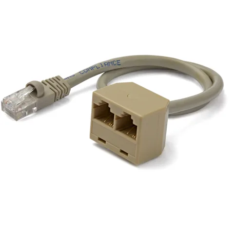 StarTech.com 2 auf 1 RJ45 Splitter Kabel Adapter - Bu/St