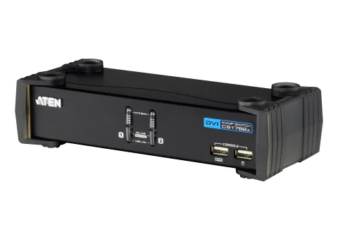 ATEN CS1762A Tastatur/Video/Maus (KVM)-Switch Schwarz
