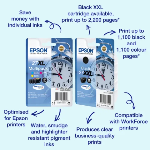 Multipack 3-colour 27 DURABrite Ultra Ink