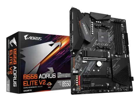 GIGABYTE B550 AORUS ELITE V2 Motherboard - AMD Ryzen 5000 CPUs, 12+2