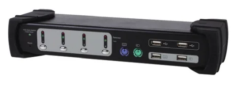 Equip 331544 Tastatur/Video/Maus (KVM)-Switch Schwarz