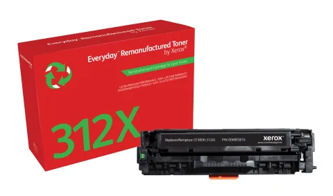 Everyday Schwarz Toner von Xerox, kompatibel mit HP 312X (CF380X), High capacity