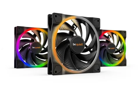 Light Wings 140mm ARGB PWM High Speed Fan Black 3 Pack