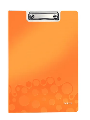 Leitz WOW Clipfolder with cover Klemmbrett A4 Metall, Hartschaumstoff Orange