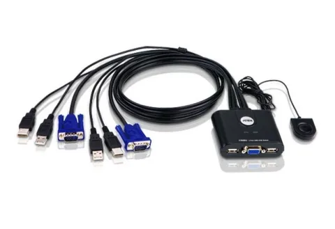 2-Port USB VGA KVM Switch