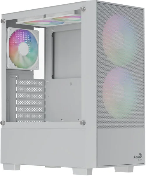 Aerocool B508A Flow ARGB Midi Tower White