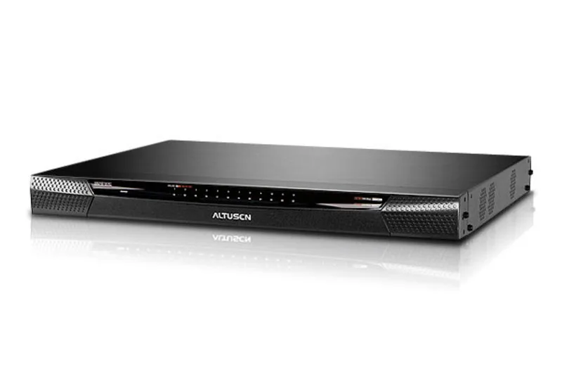 ATEN KN4124v Tastatur/Video/Maus (KVM)-Switch Rack-Einbau Schwarz