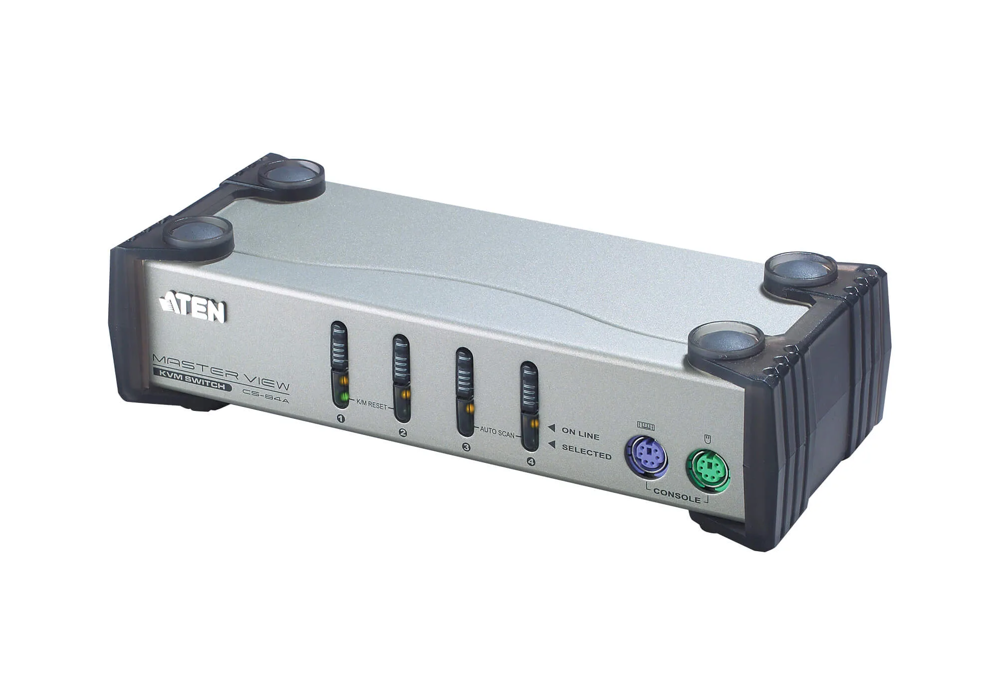 ATEN CS84A Tastatur/Video/Maus (KVM)-Switch Silber