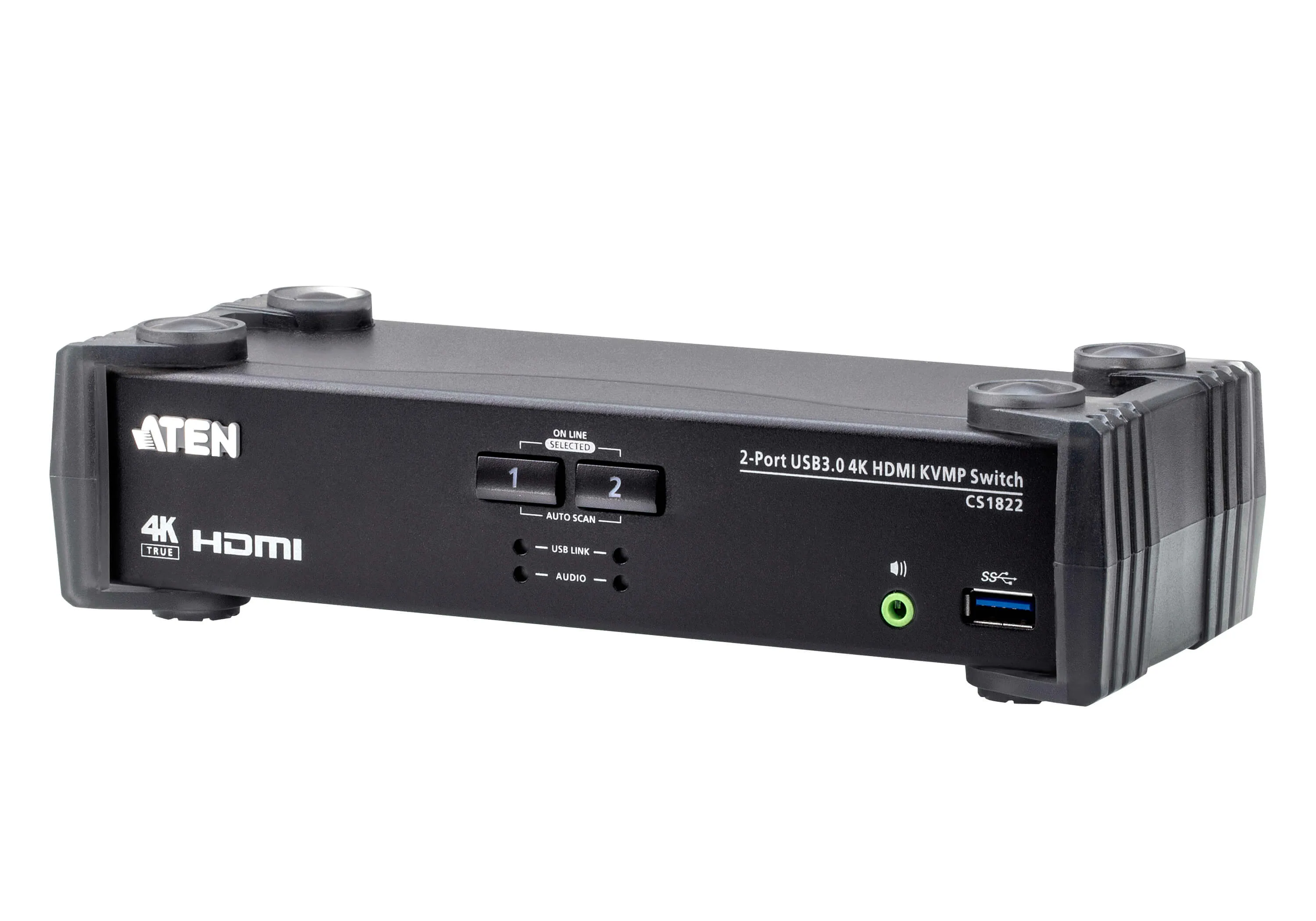 ATEN CS1822 Tastatur/Video/Maus (KVM)-Switch Schwarz
