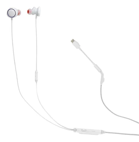 JBL Quantum 50C Headset Wired In-ear Gaming White