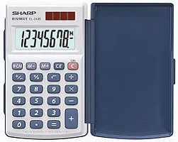 Sharp EL-243S Taschenrechner Tasche Einfacher Taschenrechner Silber