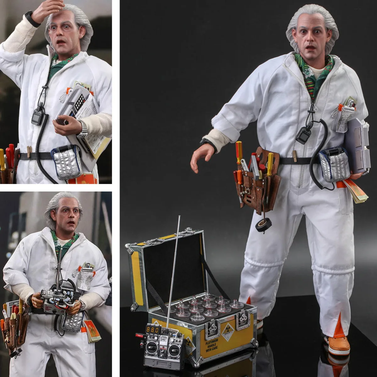 Zurück in die Zukunft Dr Emmett Brown Deluxe Hot Toys MMS610 1/6 Figur