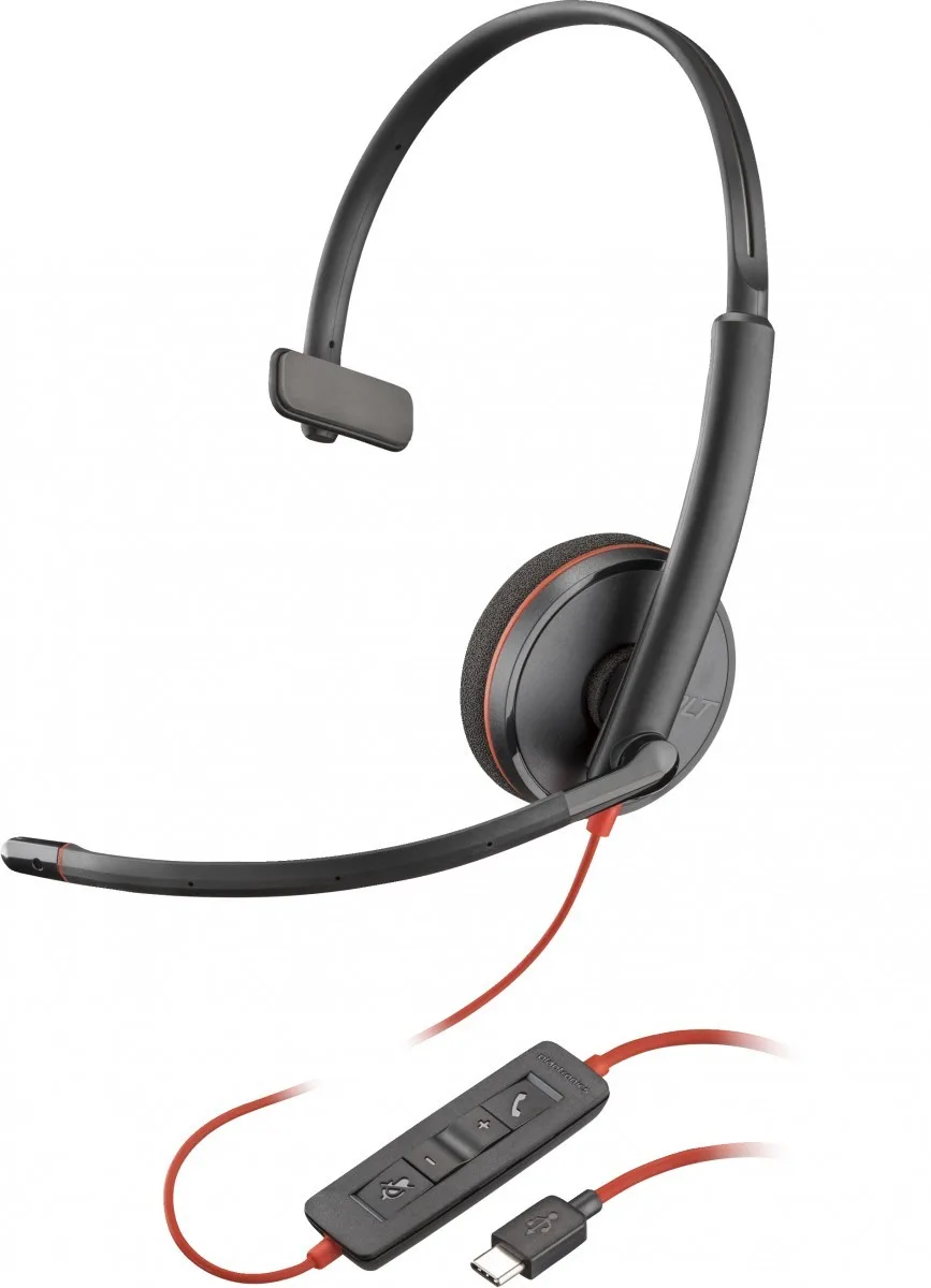 HP Poly Blackwire 3210 Monaural USB-C Headset (Bulk)