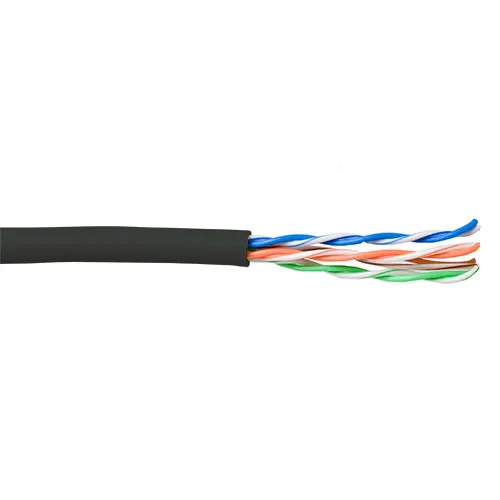 CAT5E U/UTP stranded patch black 100 m