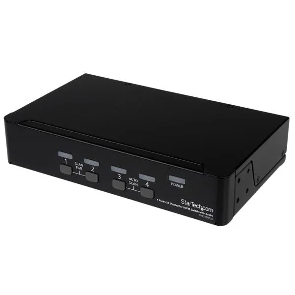 StarTech.com 4 Port DisplayPort USB KVM Switch mit Audio