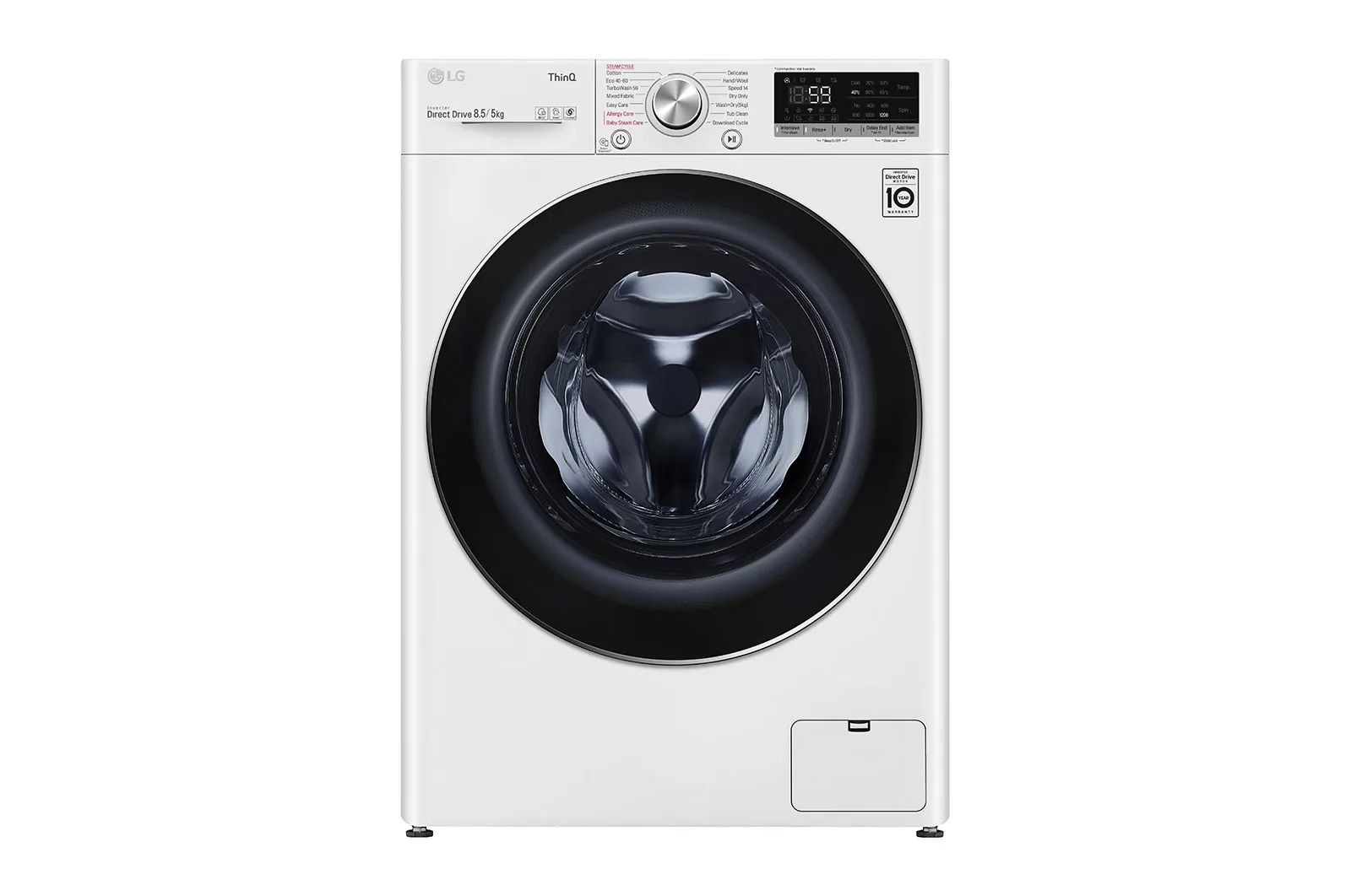 LG F2DV5S8S2E Waschtrockner Freistehend Frontlader Weiß E
