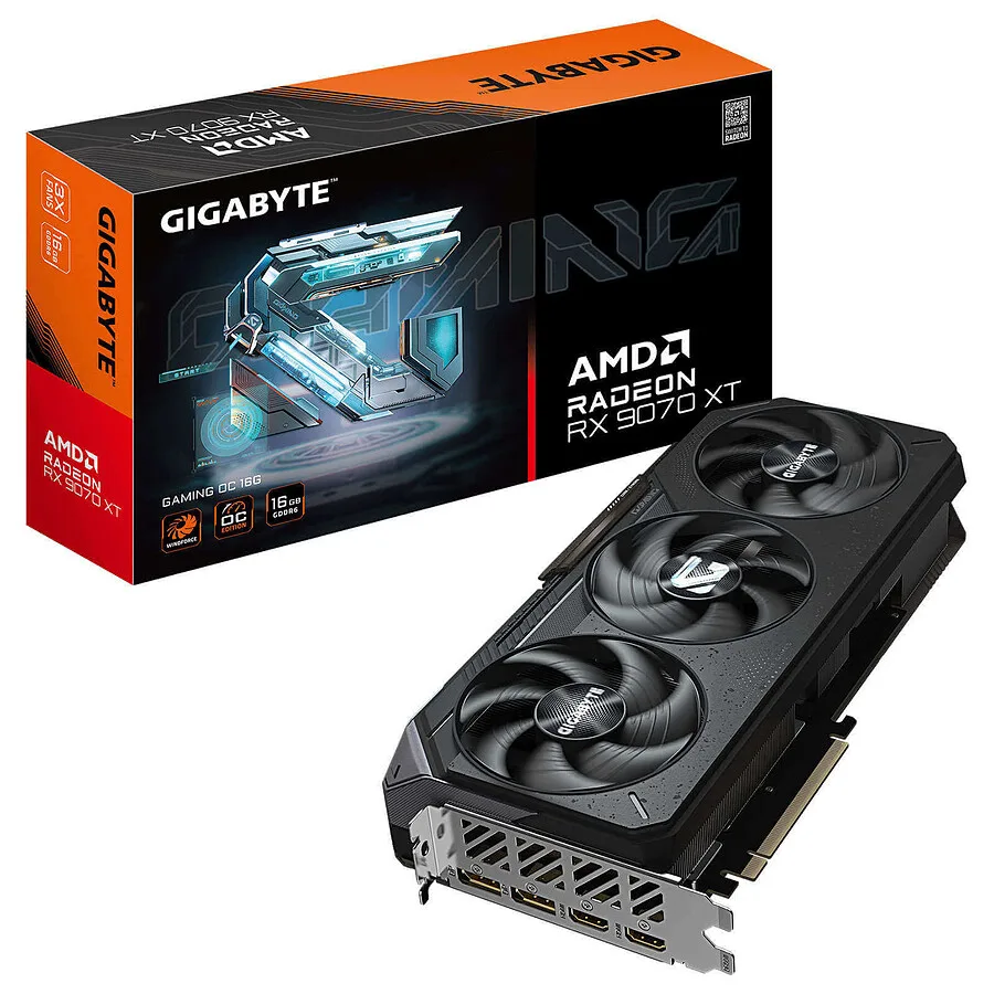 GIGABYTE GV-R9070XTGAMING OC-16GD, 16 GB, Radeon RX 9070 XT