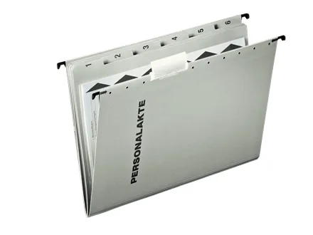 Leitz 300410085 hanging folder A4 Cardboard, Polypropylene (PP) Grey