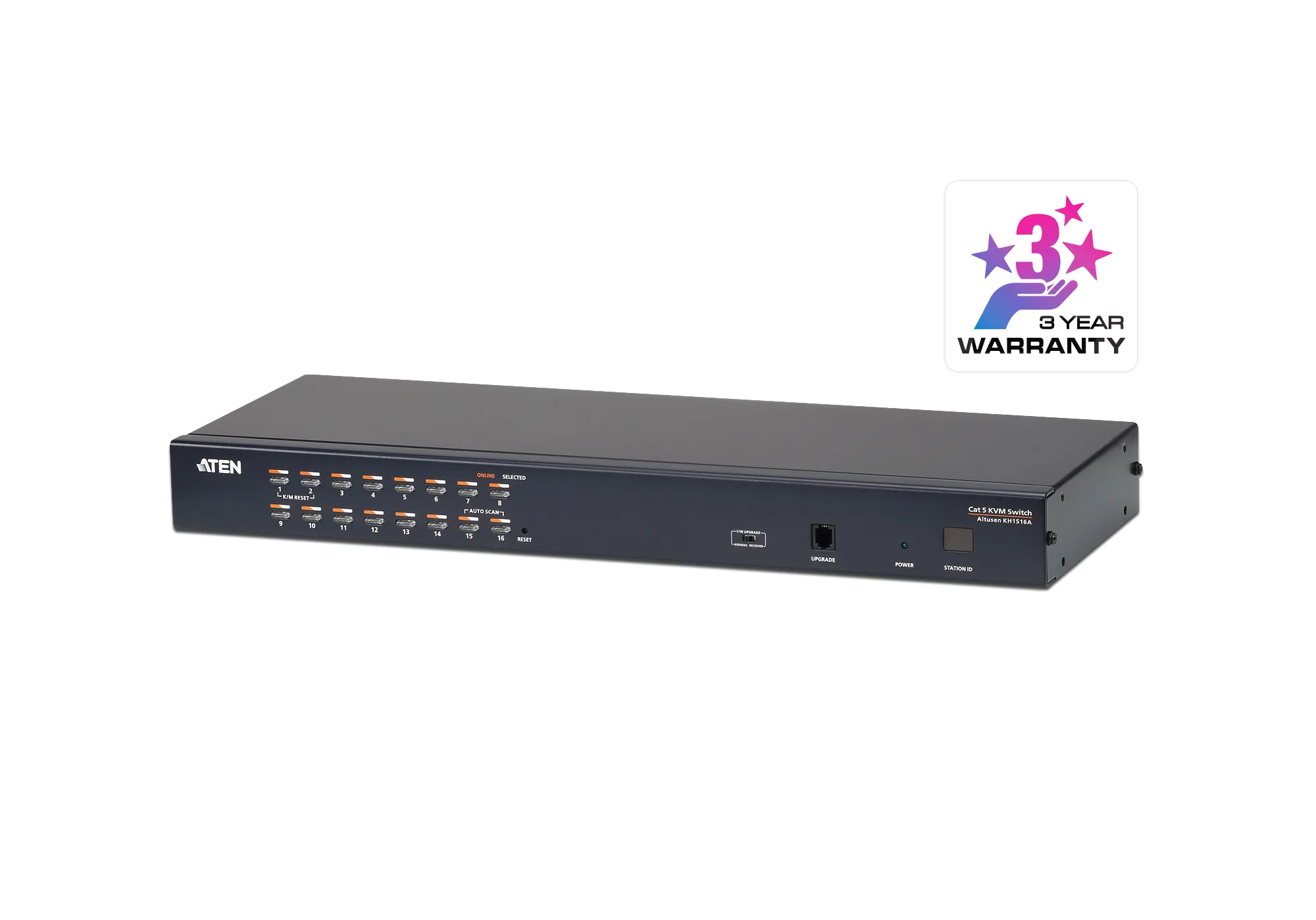 ATEN 16-Port Multi-Interface (DisplayPort, HDMI, DVI, VGA) Cat 5 KVM Switch