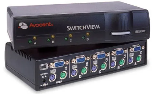 Vertiv 12045 Tastatur/Video/Maus (KVM)-Switch Schwarz