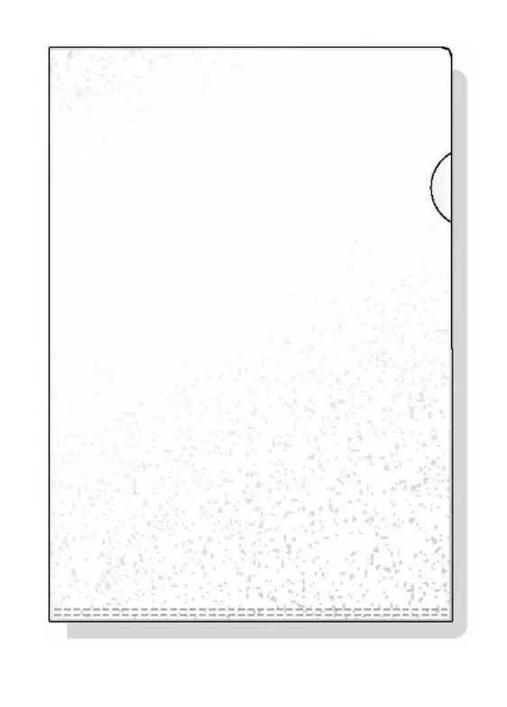 Embossed A4 L Folder Clear (100)